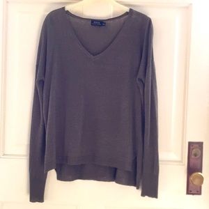 POLO Ralph Lauren lightweight linen v-neck sweater